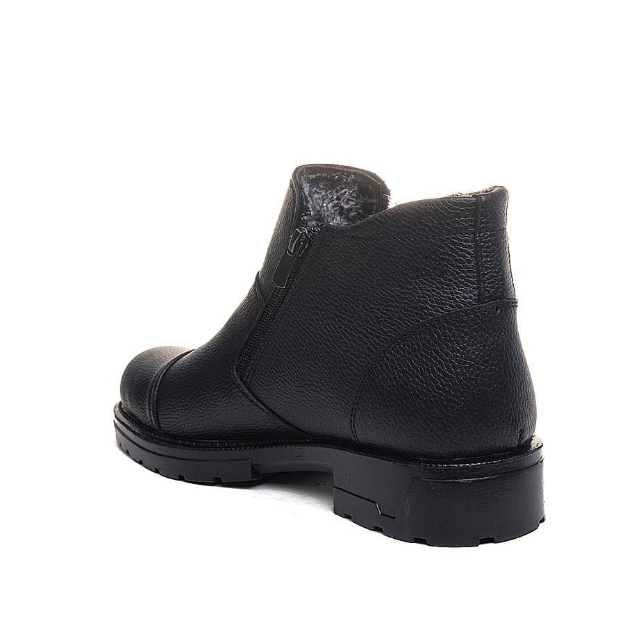 Klasik Duruş, Üstün Koruma! 🛡️ Düz Siyah İçi Kürklü, KAYMAZ TABAN Erkek Bot | 40-44 Numara