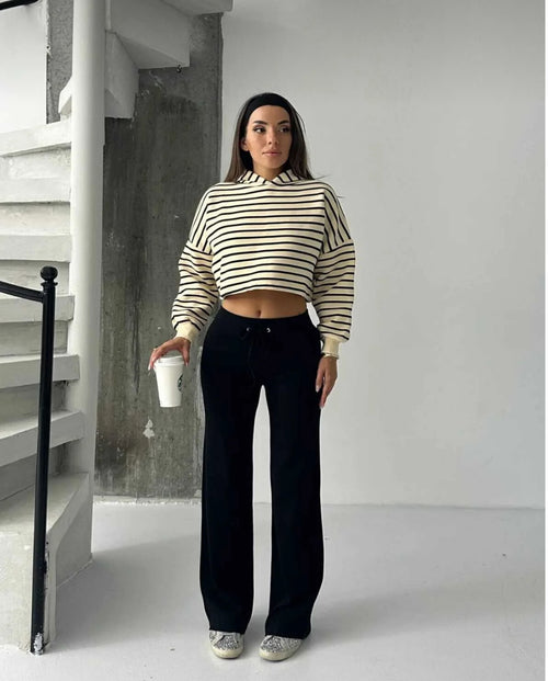 Kadın Modern Siyah Pantolon