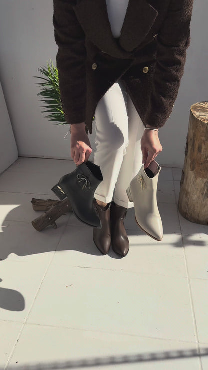 Harly Kahverengi Cilt Topuklu Bot